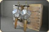 Brass Coach lamps. a pair Need some minor repair - 3 of 9