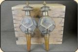 Brass Coach lamps. a pair Need some minor repair - 2 of 9
