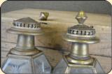 Brass Coach lamps. a pair Need some minor repair - 4 of 9