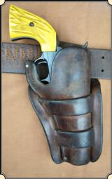 Rarest of the rare Herman H. Heiser holster for a 4 inch Colt SA Sheriffs Model - 1 of 12
