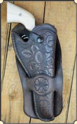 Hand tooled Moose Brand Holster - 1 of 10