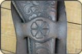 Hand tooled Moose Brand Holster - 10 of 10