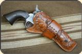 Holster - Lawrence Right hand holster for Colt Single Action 4 3/4 inch barrel floral carved - 2 of 9