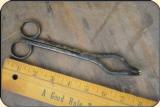 Vintage / Antique Medical Tool - BRASS FORCEPS - CRUCIBLE TONGS HOLDING TOOL - 3 of 3
