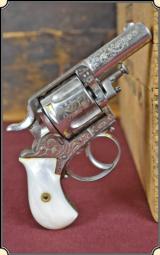 Engraved 5 Shot .44 British Bulldog - 1 of 18