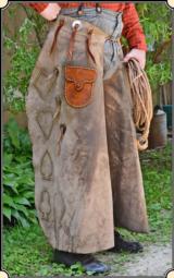 Great Patina Original Vintage Chaps with spots - 1 of 8