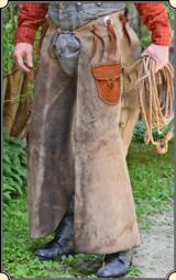 Great Patina Original Vintage Chaps with spots - 2 of 8
