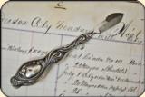Antique Art Nouveau sterling silver ink removal scarper tool - 2 of 8