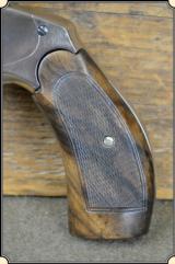 Custom Checkered Wood Grip for a Berette/Uberti Laramie Revolver - 1 of 8