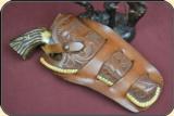 Holster Right-handed H. H. Heiser Model #713 Double Loop Holster Made for VL&A Chicago - 2 of 11