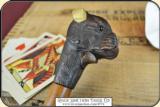 Antique hand carved Bulldog head walking stick - 9 of 10