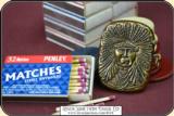 Indian head Figural match safe or Match Vesta - 9 of 9