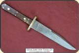 Classic damascus bowie knife. - 4 of 13