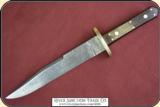 Classic damascus bowie knife. - 5 of 13