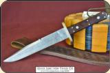 Classic damascus bowie knife. - 3 of 13