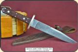 Classic damascus bowie knife. - 2 of 13