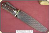 Classic damascus bowie knife. - 11 of 13