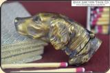 Brass Dog head Figural match safe - 3 of 10