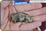 Brass Dog head Figural match safe - 10 of 10