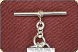 SILVER PLATED Albert Watch chain - 6 of 7