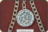 SILVER PLATED Albert Watch chain - 4 of 7