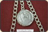 SILVER PLATED Albert Watch chain - 3 of 7