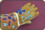 Buckskin brain tanned Gauntlet Gloves - 7 of 15