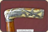 Ivory and silver art nouveau cane - 4 of 11