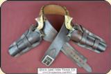 Rare Herman H. Heiser Double gun holster rig for a pair of 7 1/2 inch Colt SAA - 2 of 15