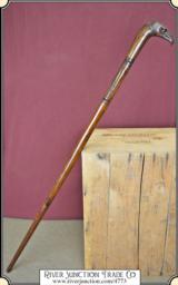 EAGLE HEAD Folk Art Cane - 2 of 11