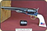 1860 Army .44 cal Revolver - Blued finish Made by Pietta, with extra cylinder. - 4 of 14