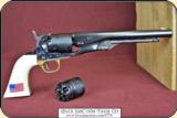 1860 Army .44 cal Revolver - Blued finish Made by Pietta, with extra cylinder. - 2 of 14