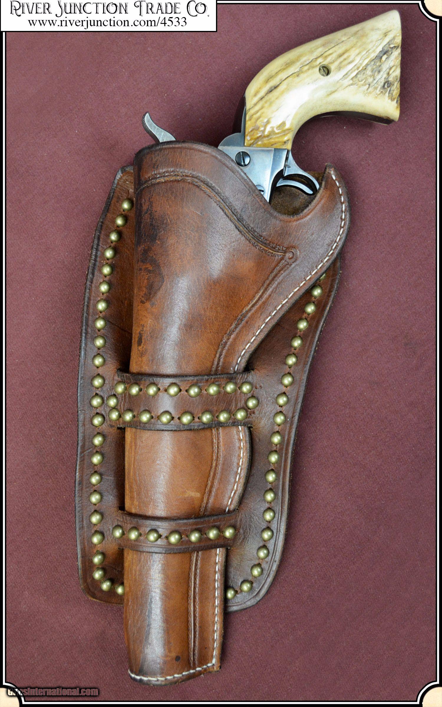  Cheyenne Holster  with antiqued brass spots 7 1 2 inch for 