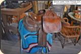 Antique Old West Doctor Leather Saddlebags - 6 of 16