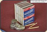 Old Boot Figural match safe or Match Vesta plus 10 pack of vest pocket matches. - 9 of 9