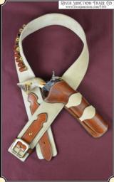 Custom made right-handed cross draw holster and belt - 1 of 10