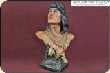Original antique "Hiawatha" bust - 2 of 9