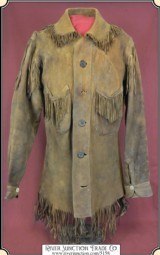 Museum Quality original Indian tanned Frontiersman Shirt. - 1 of 18