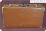 Vintage Big Leather Suitcase or Luggage - 6 of 11