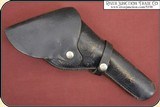 Vintage Brauer Bros Black Leather Duty Holster W Flap - 2 of 8