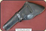 Vintage Brauer Bros Black Leather Duty Holster W Flap - 4 of 8