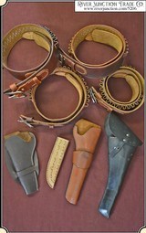 Miscellaneous Old west used gun leather - 1 of 3