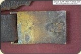 An Original antique Gold Rush and Civil War holster and belt with provenance for 1851 Colt Navy. - 10 of 21