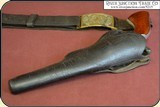 An Original antique Gold Rush and Civil War holster and belt with provenance for 1851 Colt Navy. - 16 of 21