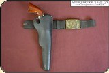 An Original antique Gold Rush and Civil War holster and belt with provenance for 1851 Colt Navy. - 2 of 21