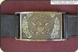 An Original antique Gold Rush and Civil War holster and belt with provenance for 1851 Colt Navy. - 8 of 21