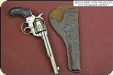 Floral tooled Catalog holster for a small frame frontier era revolver - 3 of 15