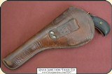 Floral tooled Catalog holster for a small frame frontier era revolver - 9 of 15