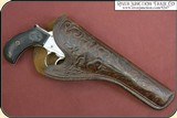 Floral tooled Catalog holster for a small frame frontier era revolver - 2 of 15