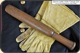 RARE: 1860 era Civil War Provost Marshal's Billy Club. Natural hardwood color billy club, handle turned to form grip area. Dimensions: 14 1/2 inch - 2 of 9